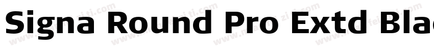 Signa Round Pro Extd Black字体转换